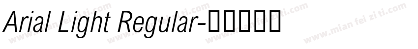Arial Light Regular字体转换